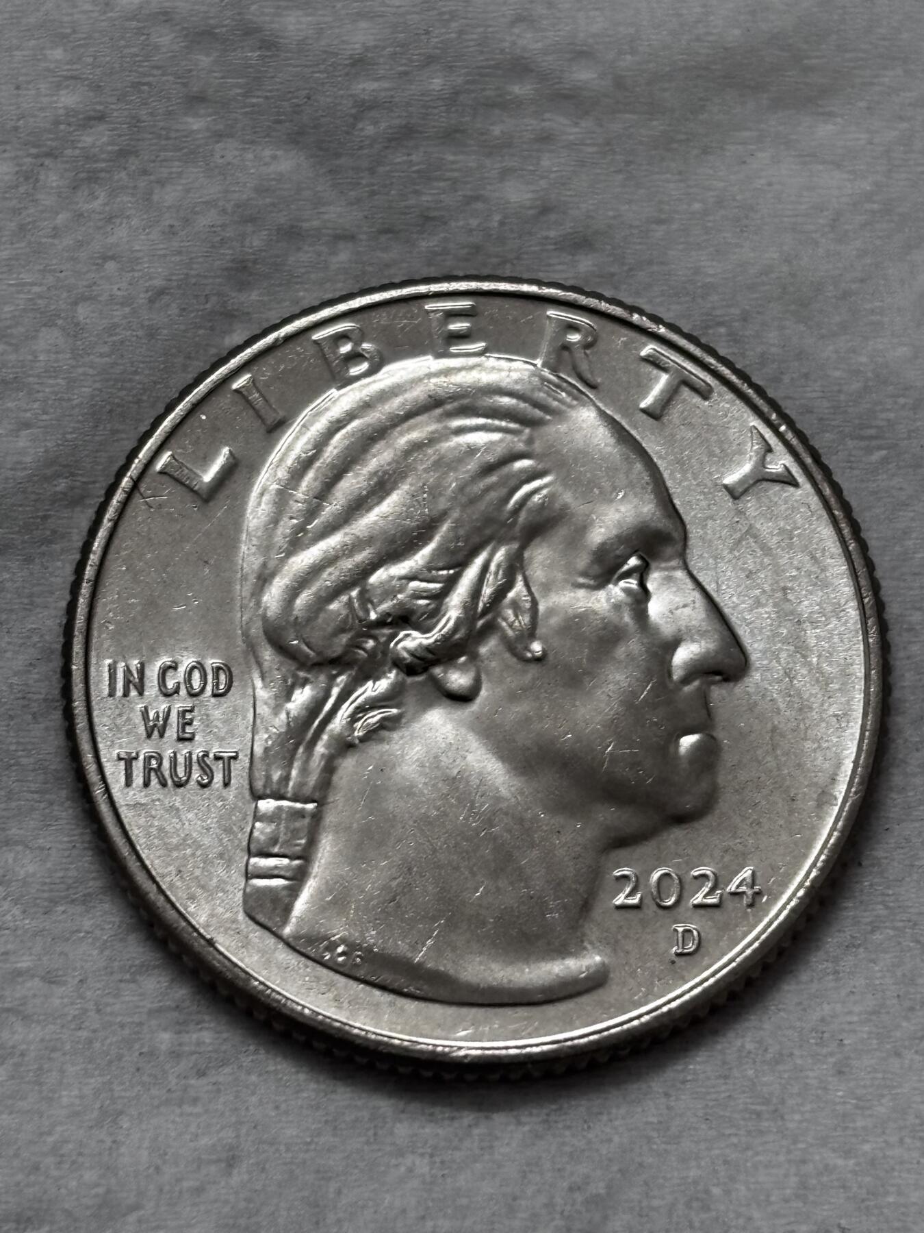 文馨钱币收藏第 296 场，长期接代拍业务 全新杰出女性第14枚 美国25美分 2024年  塞利娜克 D 版