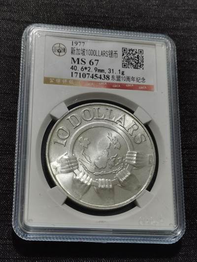 天下钱庄专场欢迎参拍 - 新加坡10元银币