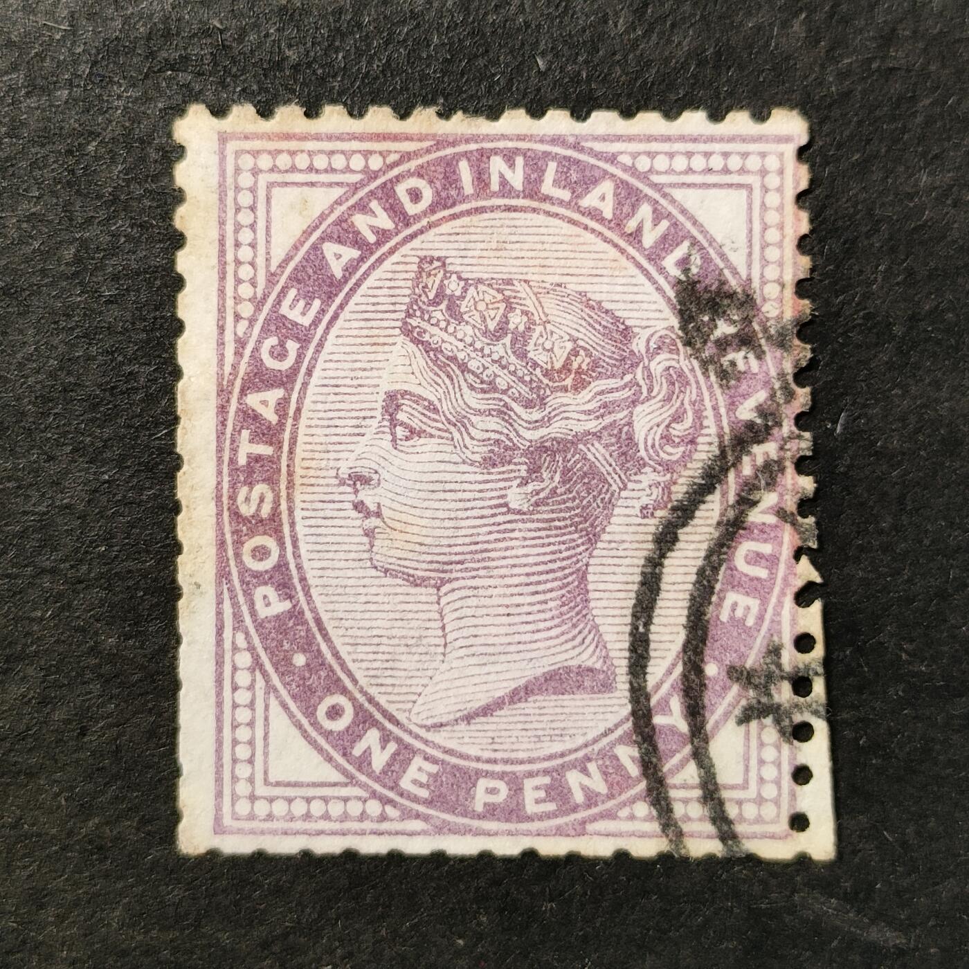 ↓君缘收藏761期☞钱币邮品↓无佣金、可寄存、满30元包邮  英国古典邮票，1881年维多利亚女王邮票