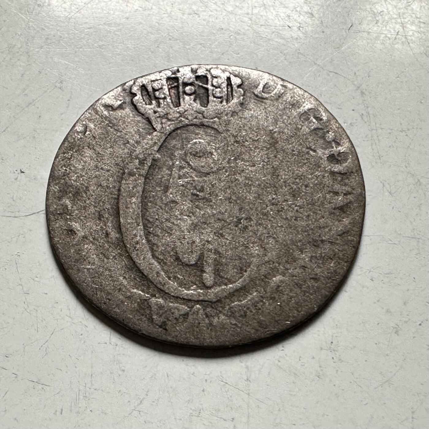 🌹外币初藏🌹🐯2026年第28场   每周二四六晚8️⃣点 接代拍 丹麦王国克里斯蒂安七世1785年1 Skilling银铜合金币16.8mm