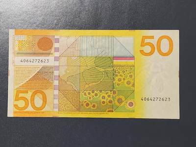 3月13号晚上8点 外国纸币自动截拍第37场 - 荷兰50极美品原票