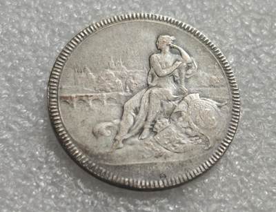 瓶子🏺第233期拍卖会 -  法国巴黎与荷兰银行（Banque de Paris et des Pays-Bas）股东大会纪念银章   法国新艺术风格的银行纪念银章，由巴黎造币厂铸造，是巴黎与荷兰银行（今法国巴黎银行 BNP Paribas 的前身）的股东大会纪念章