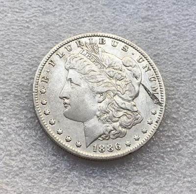 世界钱币专场拍卖 每周二开拍 - 1886年美国摩根女神一美元银币
