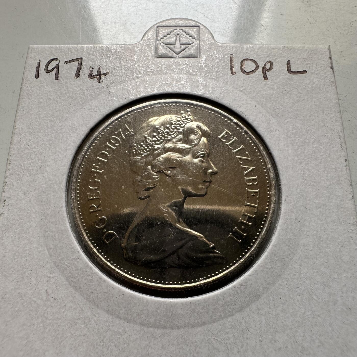 🌹外币初藏🌹🐯2026年第28场   每周二四六晚8️⃣点 接代拍 英国1974年10便士 精制币