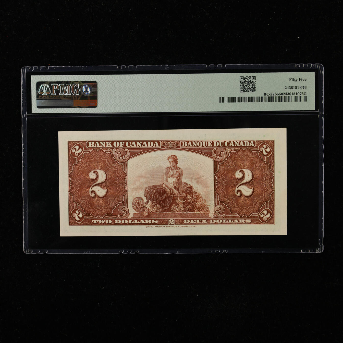 【亘邦集藏】第222期拍卖 1937年 加拿大2元 PMG 55 Y/B 6371857