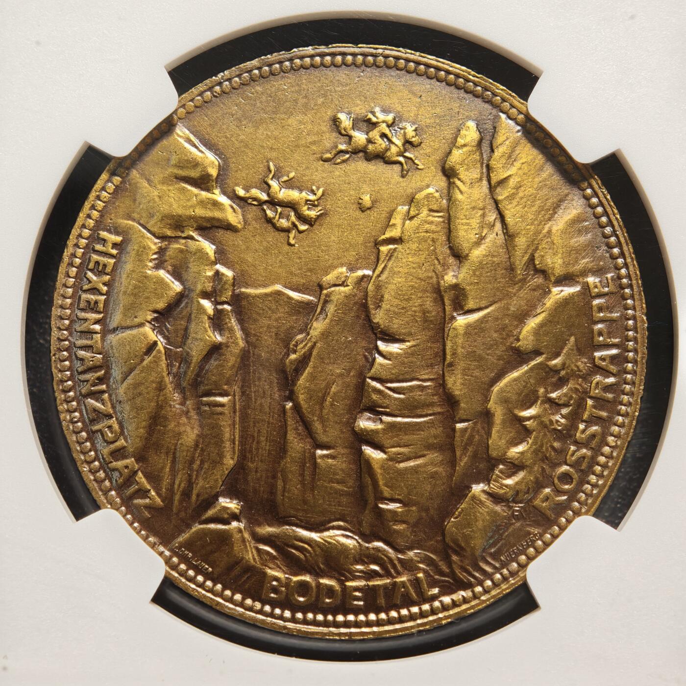 【德藏】世界币章拍卖第167期（拍品征集中~欢迎藏友联系） 德国哈尔茨沃坦双泰勒代用币铜章 NGC UNC 少见品种