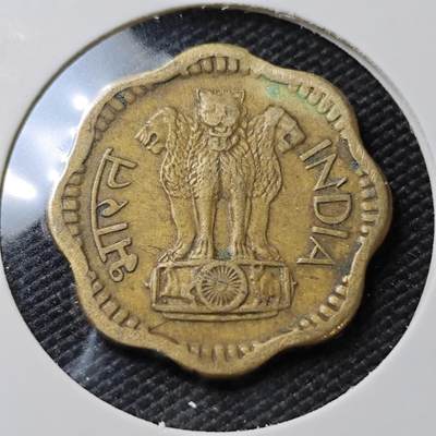 KK钱币收藏小铺   第405期 2月预留时间 周末发货 -  印度10派沙铜币 黄铜