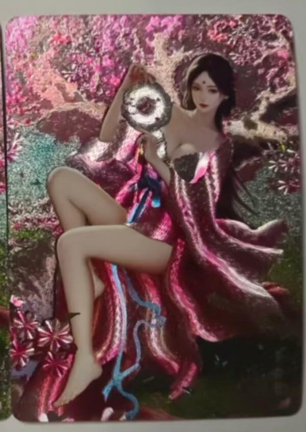 满赠PR！！龙虎卡牌-七八场（满200元包邮，无佣金，每周六结拍，欢迎送拍） 粗闪2张 燎原焱卡 灰与十大名J上部 - 李香君 二渐变