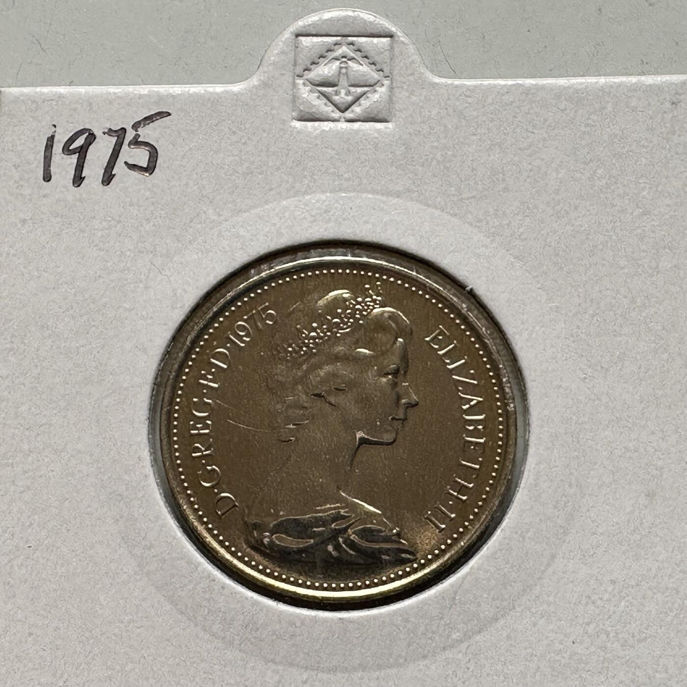 🌹外币初藏🌹🐯2026年第28场   每周二四六晚8️⃣点 接代拍 英国1975年五便士 精制币