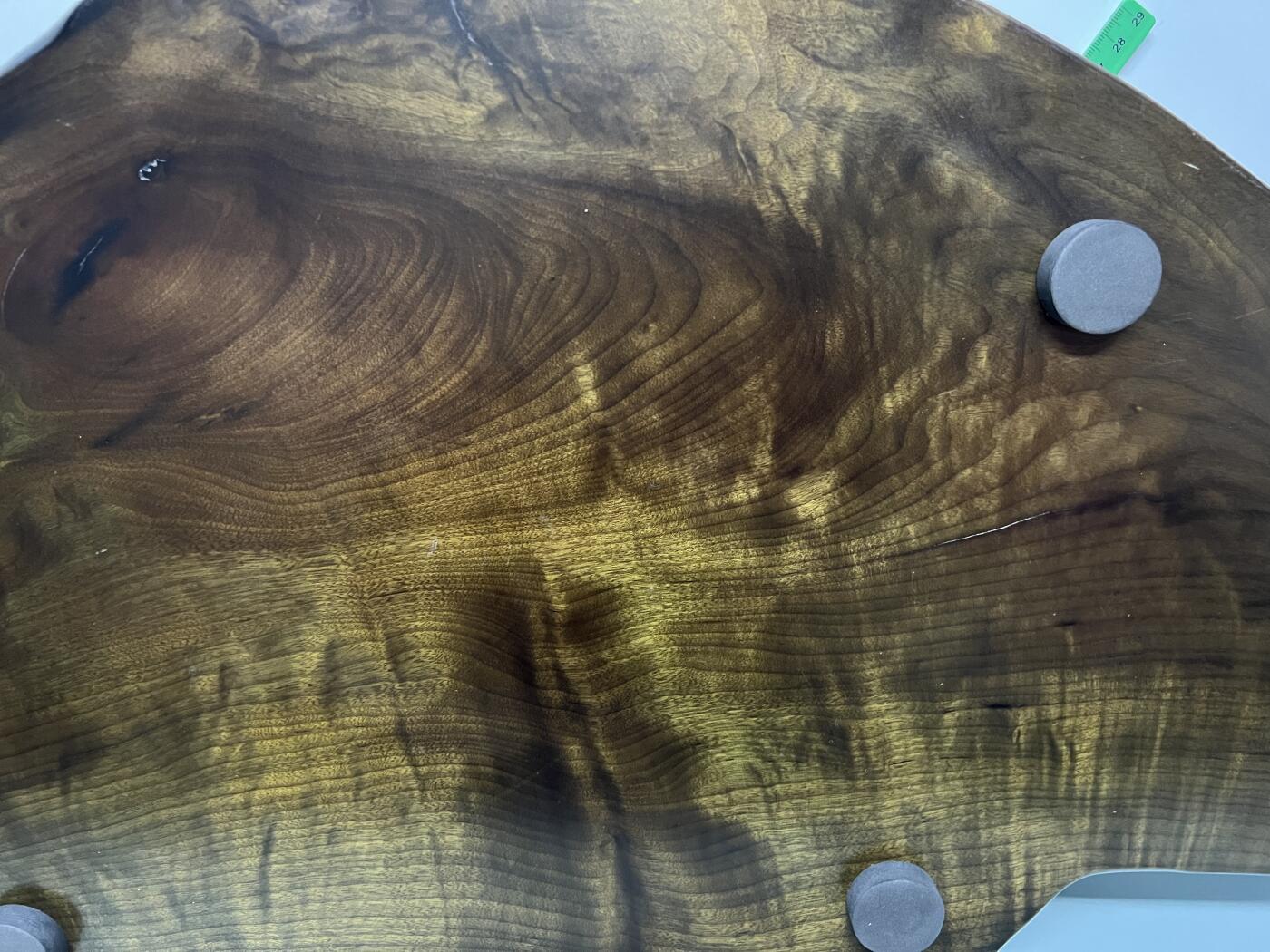 零元拍：金丝楠阴沉木凤尾茶盘 金丝花纹爆满金光闪闪。尺寸约：83/43/3.7CM。