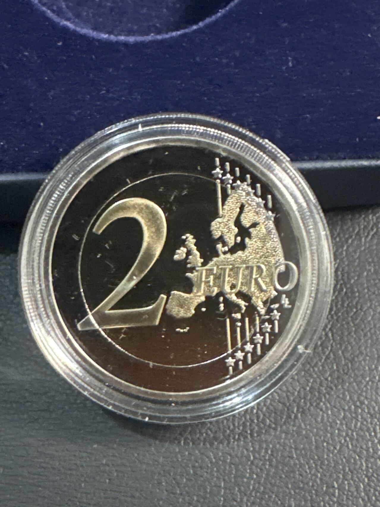 ❤️【币观天下】❤️ 第344期钱币秒杀拍卖场- 2026.3.6周五晚上6点半场 长期征集拍品  希腊2025年 拉斯卡里娜·布布利娜诞辰200周年 2欧元精制纪念币 盒证齐全