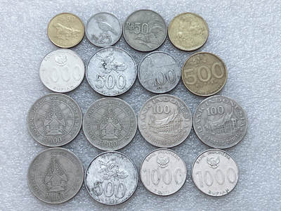 第一海外回流一元起拍收藏 散集专场  第303期 - 印度尼西亚硬币🇮🇩 16枚