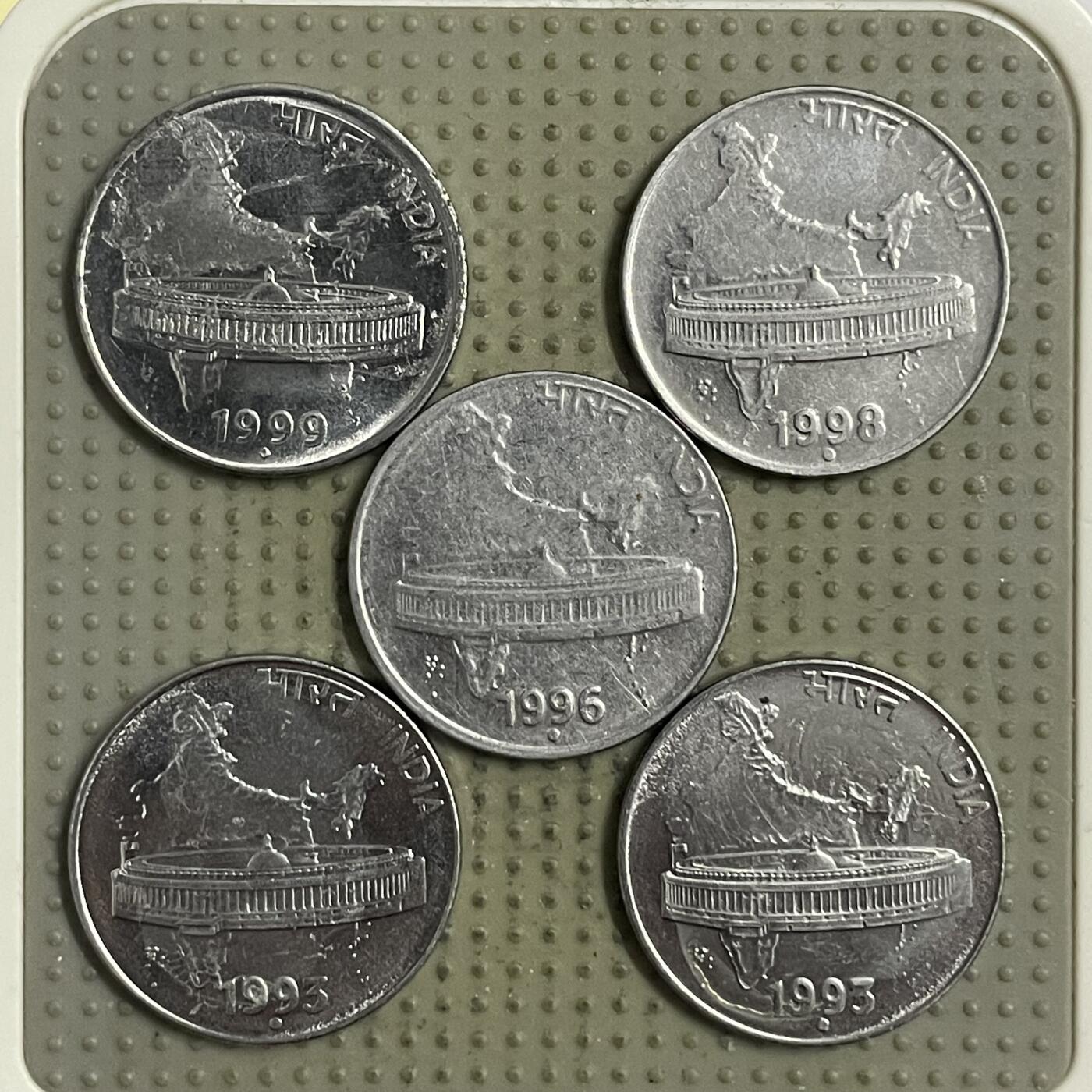 2026年第34场各国散币拍卖（总第184场） 印度50派沙5枚