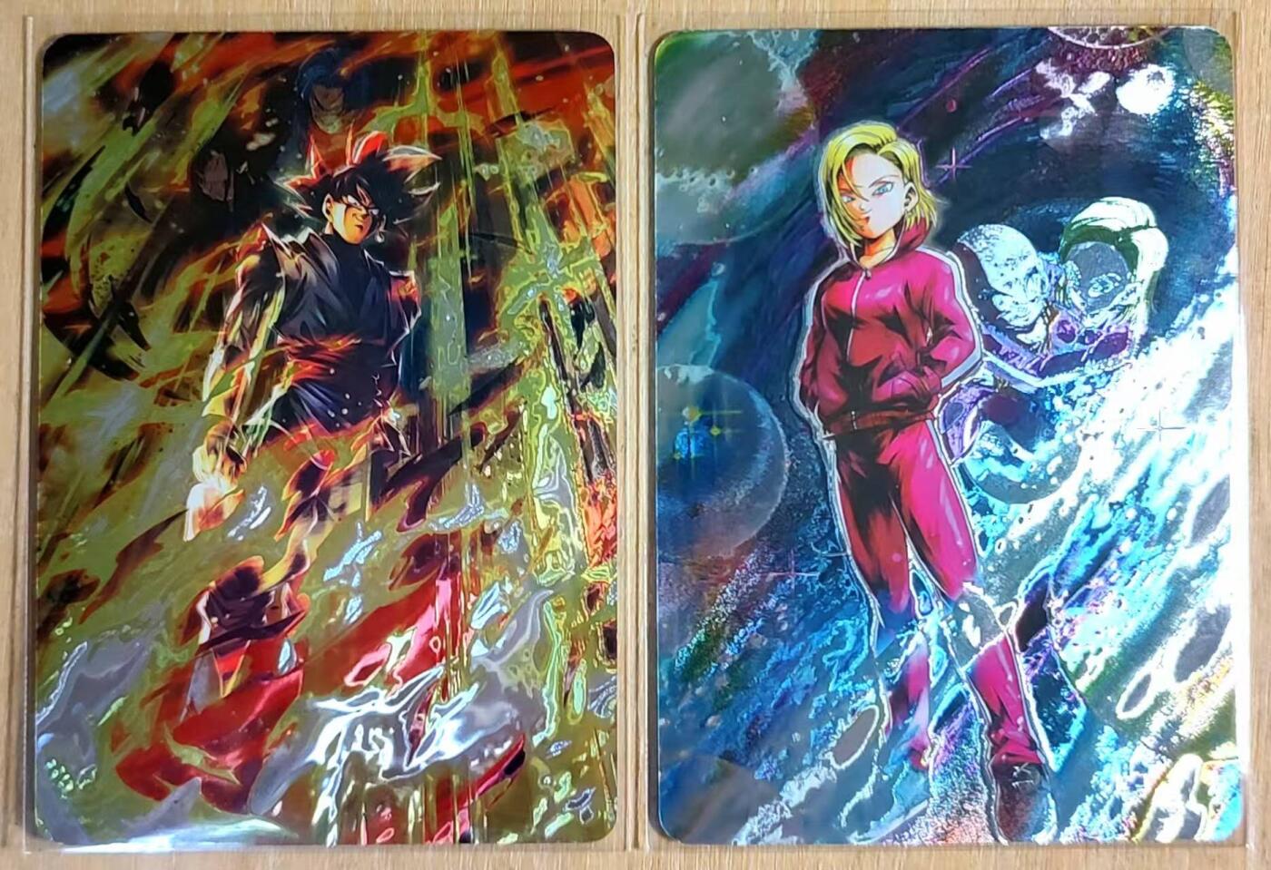 满赠PR！！龙虎卡牌-七八场（满200元包邮，无佣金，每周六结拍，欢迎送拍） 光刻2张 龙珠卡牌 孙悟空&人造人18号