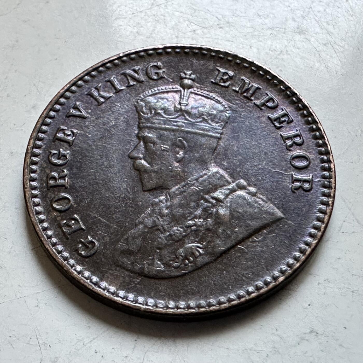 🌹外币初藏🌹🐯2026年第28场   每周二四六晚8️⃣点 接代拍 英属印度 1920年 1/12安那 a