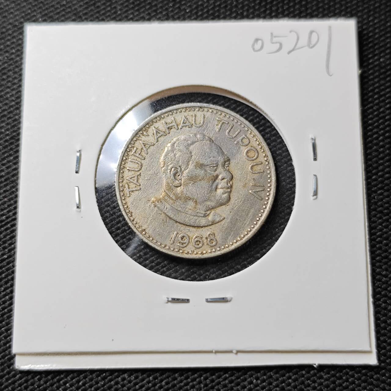 KK钱币收藏小铺   第405期 2月预留时间 周末发货 1968汤加10分