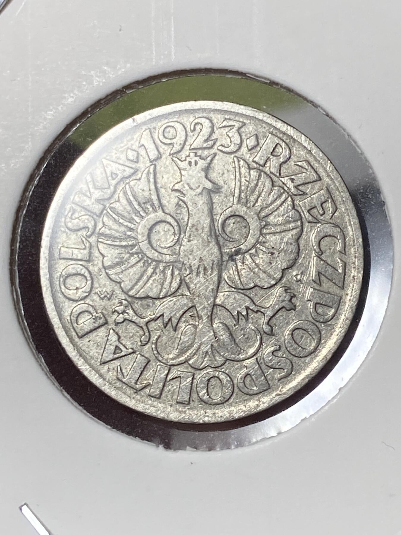 2026年第三十五场(总第二百零四场）外国精品纸夹币场(免佣金) 波兰🇵🇱1923年10格罗希(镀镍钢版)