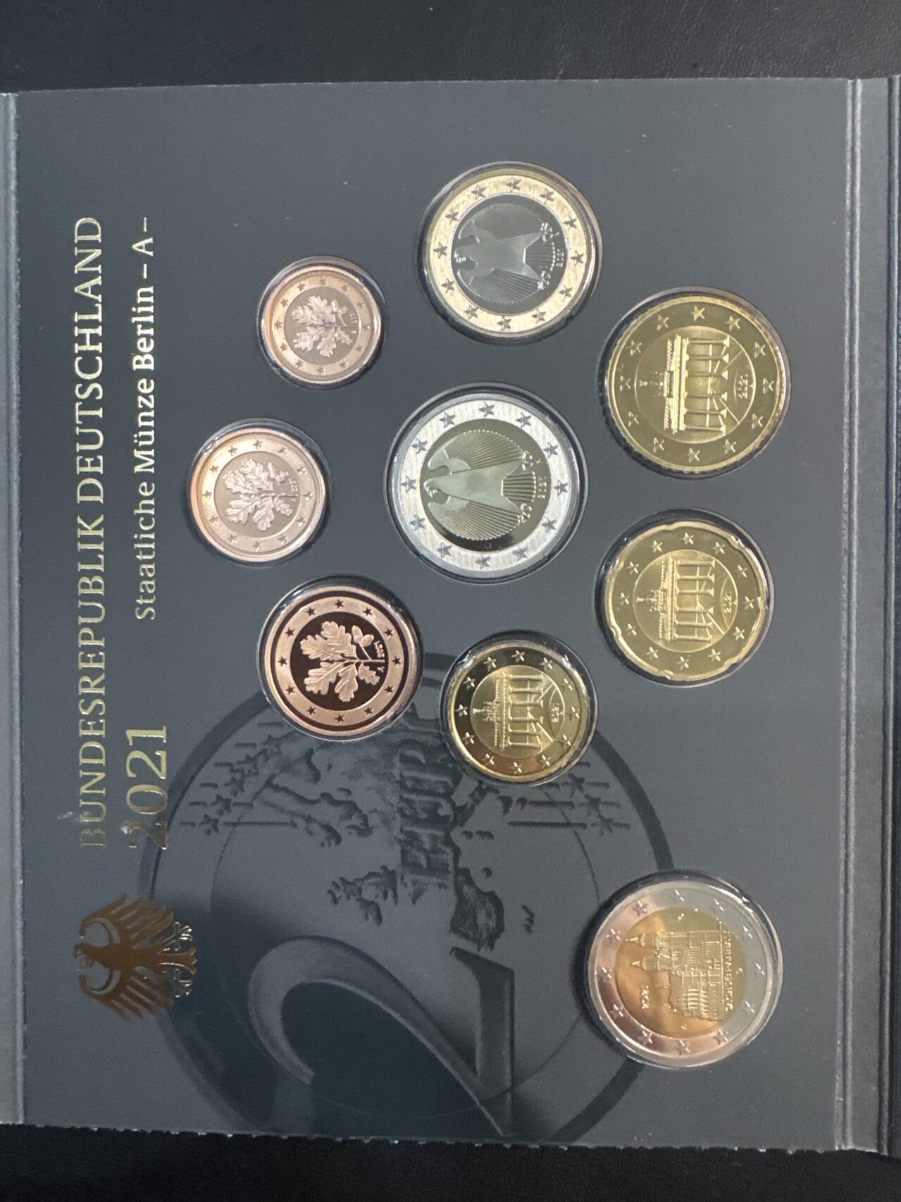 ❤️【币观天下】❤️ 第344期钱币秒杀拍卖场- 2026.3.6周五晚上6点半场 长期征集拍品  德国2021年 精制套币带一枚2欧元萨克森安哈特州纪念币 A厂 稀少年份