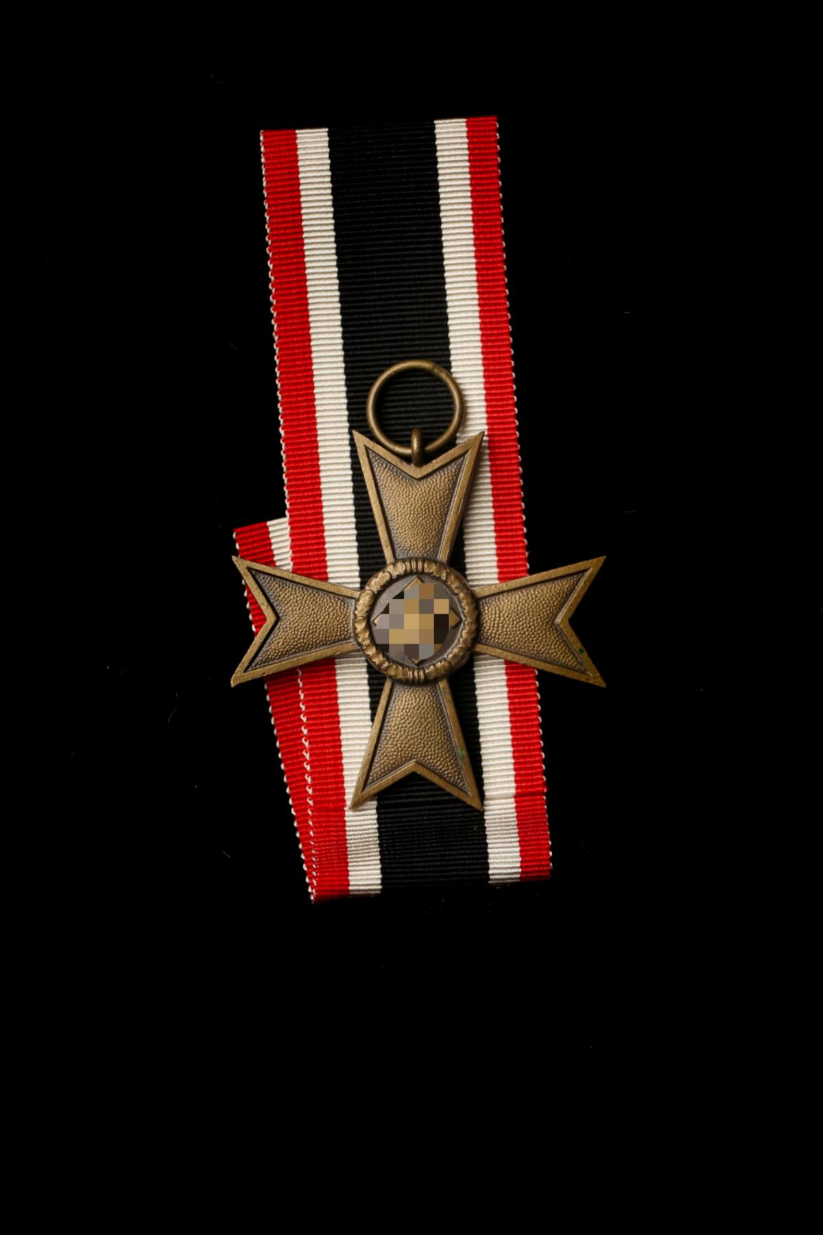 戎马世界章牌大赏第112期 德专场 铜制 无剑二级战功十字  环打标