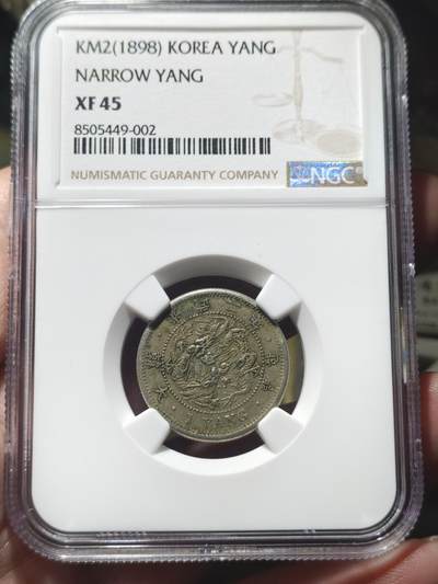 中外钱币第八场 - 韩国光武二年一两NGC-XF45