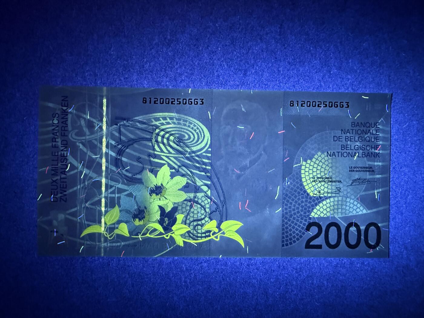 《艾美收藏》第236期-3.15周日外币畅拍 比利时2000法郎 UNC 末版 比利时建筑师霍尔塔 无47