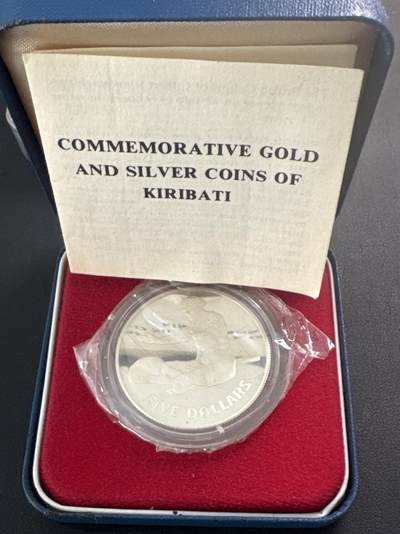 ❤️【币观天下】❤️ 第344期钱币秒杀拍卖场- 2026.3.6周五晚上6点半场 长期征集拍品  - 基里巴斯1979年土著酋长5元精制纪念银币28.28克