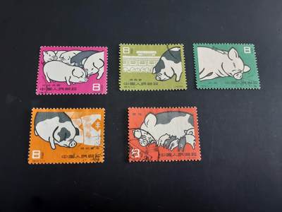 博彦收藏  TM 3月18日 8点邮票专场 全场包邮 - 养猪 盖销/信销混一套 上品