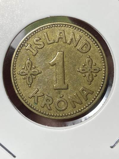2026年第三十五场(总第二百零四场）外国精品纸夹币场(免佣金) - 少见–丹属冰岛王国🇮🇸1940单年份1克朗(克里斯蒂安十世时期，无标版)