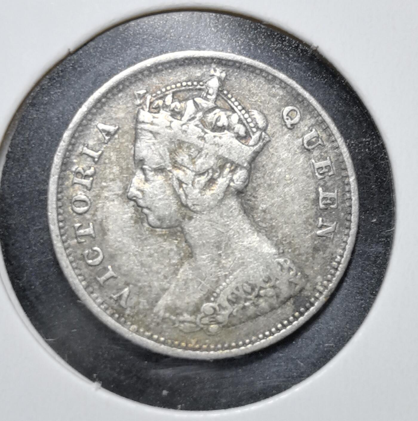 外国优质老铜币银币苏联纪念章，每周六晚九点倒数截拍，满百包邮可寄存，持续收拍 五彩香港1897年一毫银币，属英国殖民时期产物。1863 年起港英政府发行此类银币，正面为维多利亚女王像，背面铸 “香港一毫”，由英国皇家铸币厂铸造，见证香港开埠后货币体系初建与殖民统治历史。