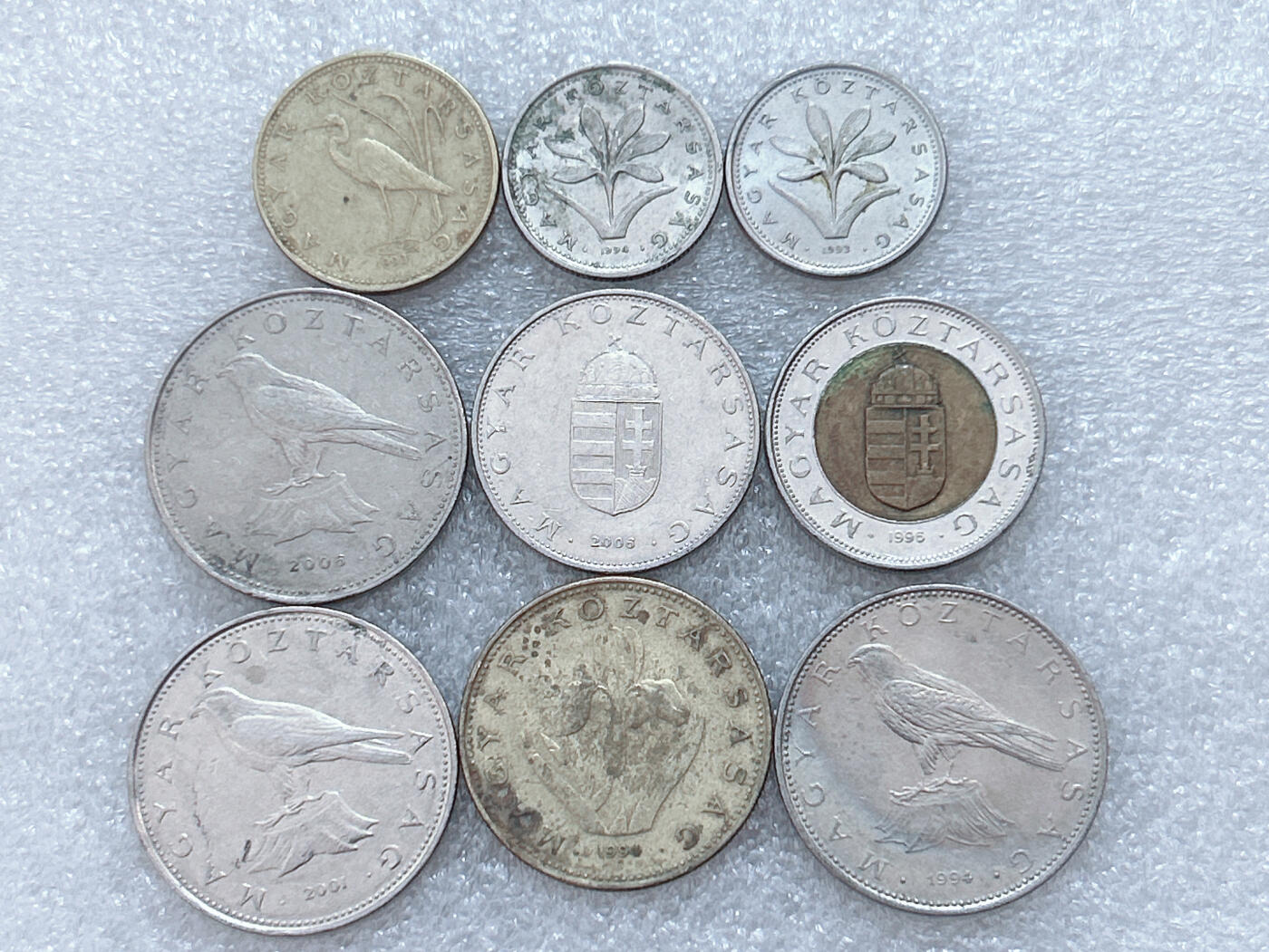 第一海外回流一元起拍收藏 散集专场  第303期 匈牙利硬币 9枚