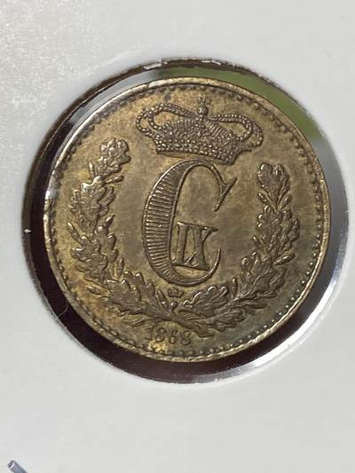 2026年第三十五场(总第二百零四场）外国精品纸夹币场(免佣金) - 丹麦王国🇩🇰1868单年份1/2国家货币斯基林(克里斯蒂安九世时期，皇冠标c版哥本哈根造)