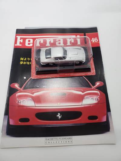 南水社第3次拍卖 春季专场 - 【Hachette 经典期刊版】1:43 法拉利 250GT Berlinetta "Tour de France" 银色合金车模 第46期 原封未拆 带海报