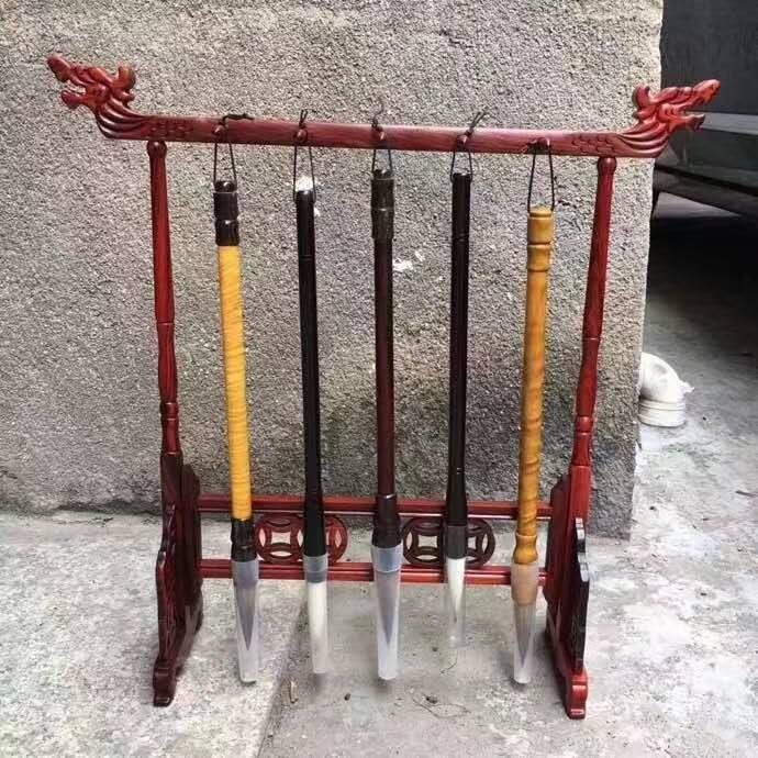 红酸枝龙头笔架