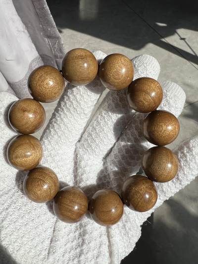 零元拍：金丝楠圆珠珠手串，20MM 金丝满满，满手留香 - 零元拍：金丝楠圆珠珠手串，20MM 金丝满满，满手留香