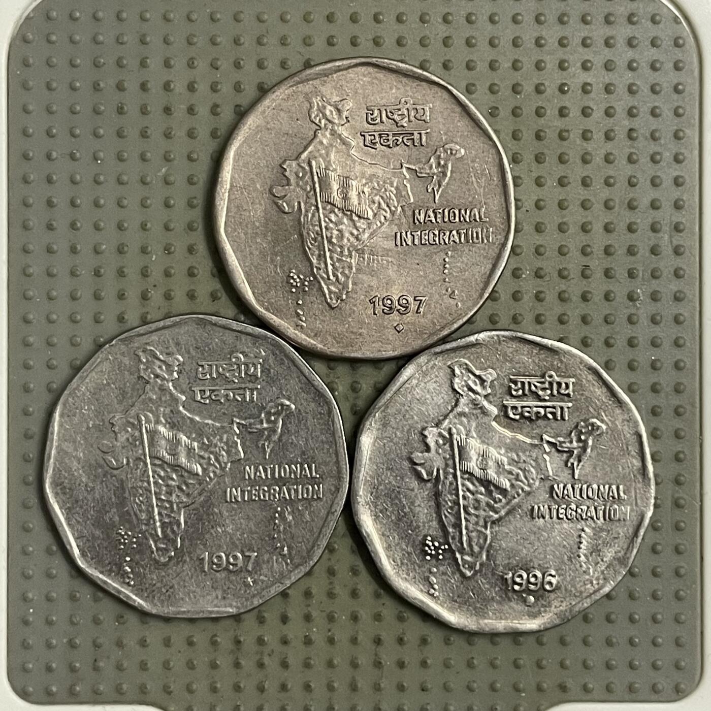 2026年第34场各国散币拍卖（总第184场） 印度2卢比3枚