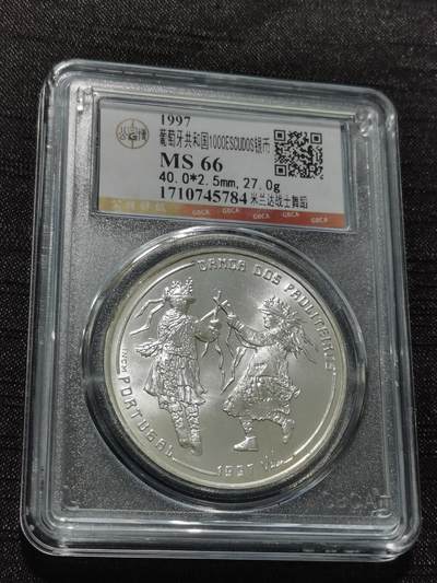 天下钱庄专场欢迎参拍 - 葡萄牙1000埃斯库多银币