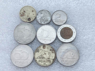 第一海外回流一元起拍收藏 散集专场  第303期 - 匈牙利硬币 9枚