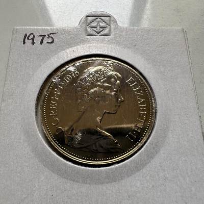 🌹外币初藏🌹🐯2026年第28场   每周二四六晚8️⃣点 接代拍 - 英国1975年10便士 精制币