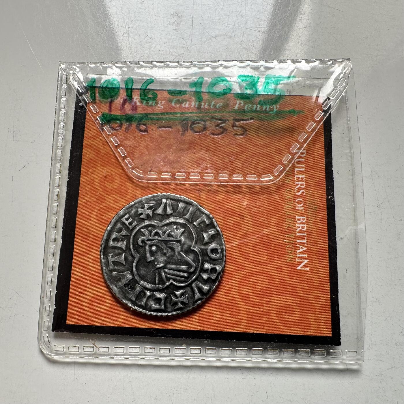 🌹外币初藏🌹🐯2026年第28场   每周二四六晚8️⃣点 接代拍 英国克努特1016年-1035年便士锡制复制品18mm1.5g