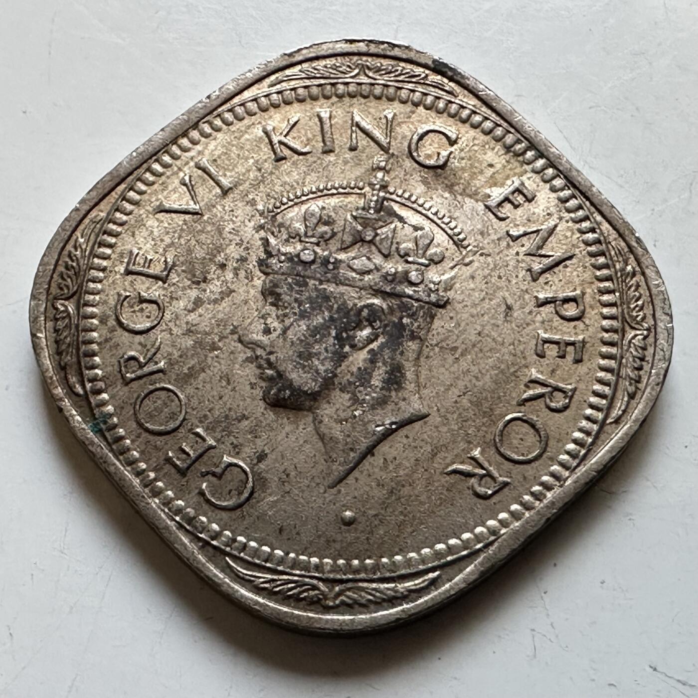 🌹外币初藏🌹🐯2026年第28场   每周二四六晚8️⃣点 接代拍 英属印度 1946年 2安那 带光好品