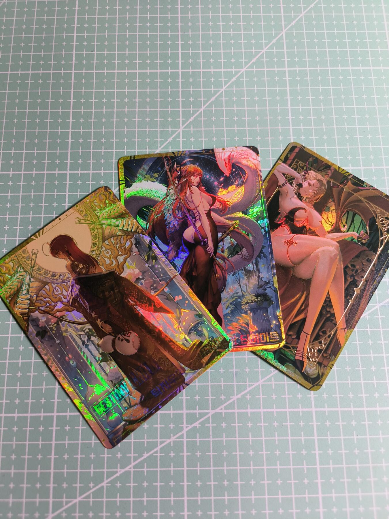 C先生卡牌 第24期  零抽层收拍品，送拍加微私聊 【彩闪】游戏《LAST ORIGIN》3张