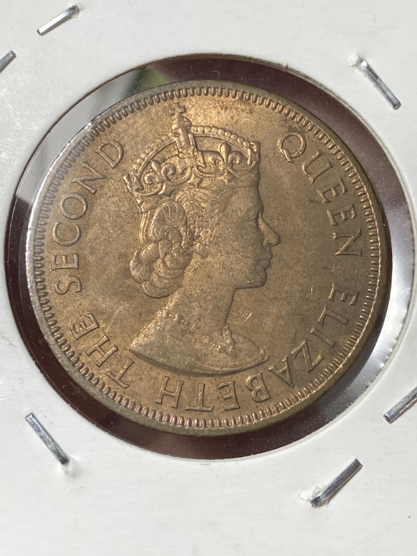 2026年第三十五场(总第二百零四场）外国精品纸夹币场(免佣金) 带残光–英属塞浦路斯1956年5米尔(伊丽莎白二世青年带冠，关门年仅发行2年)