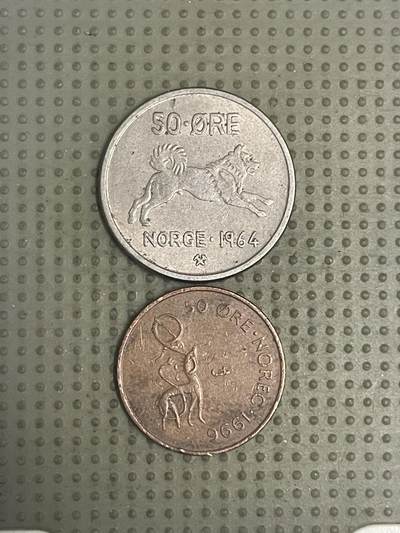 2026年第33场各国散币拍卖（总第183场） - 挪威50欧尔2枚