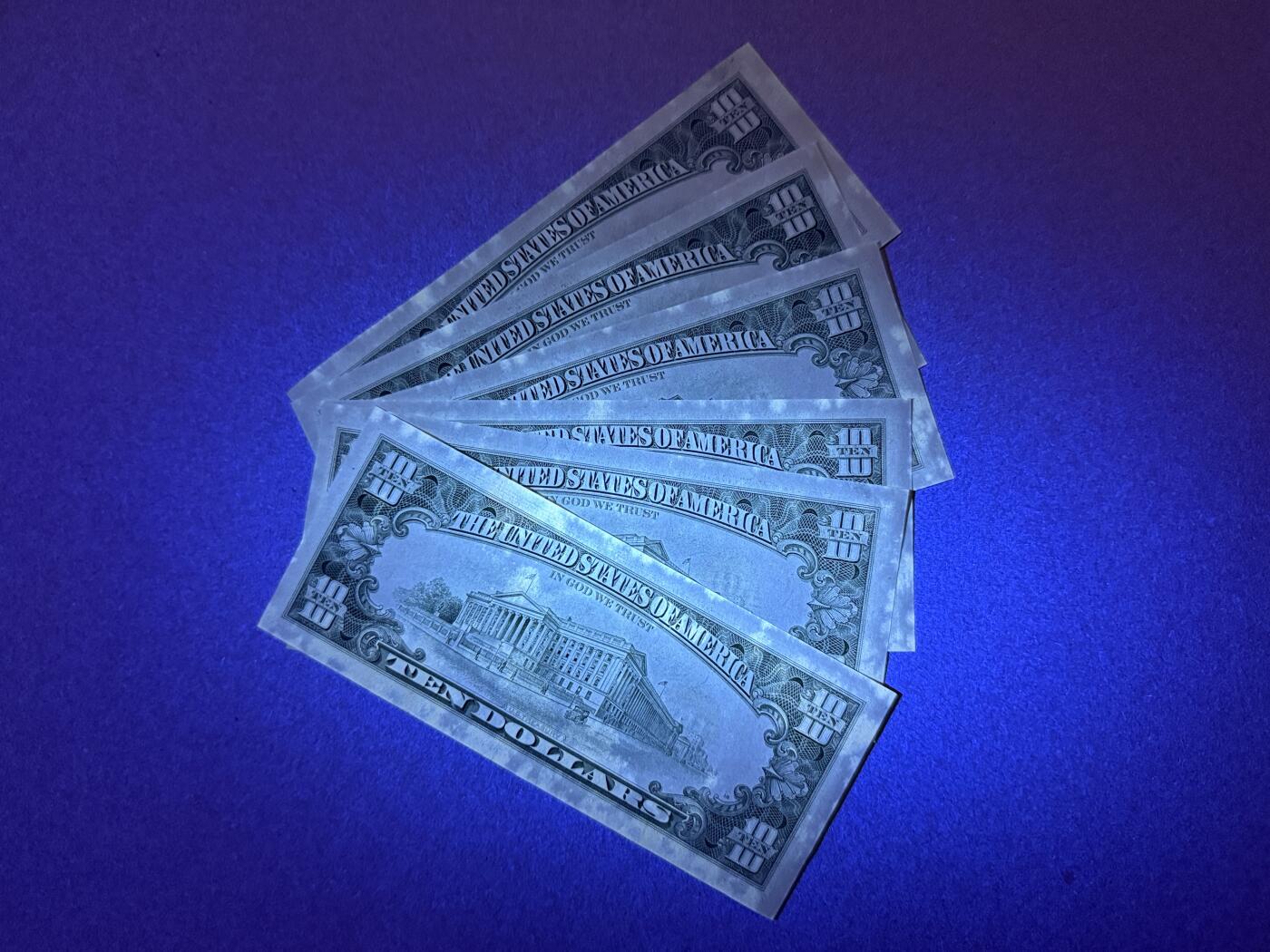 《艾美收藏》第236期-3.15周日外币畅拍 美国10美元6张 UNC 局部有黄