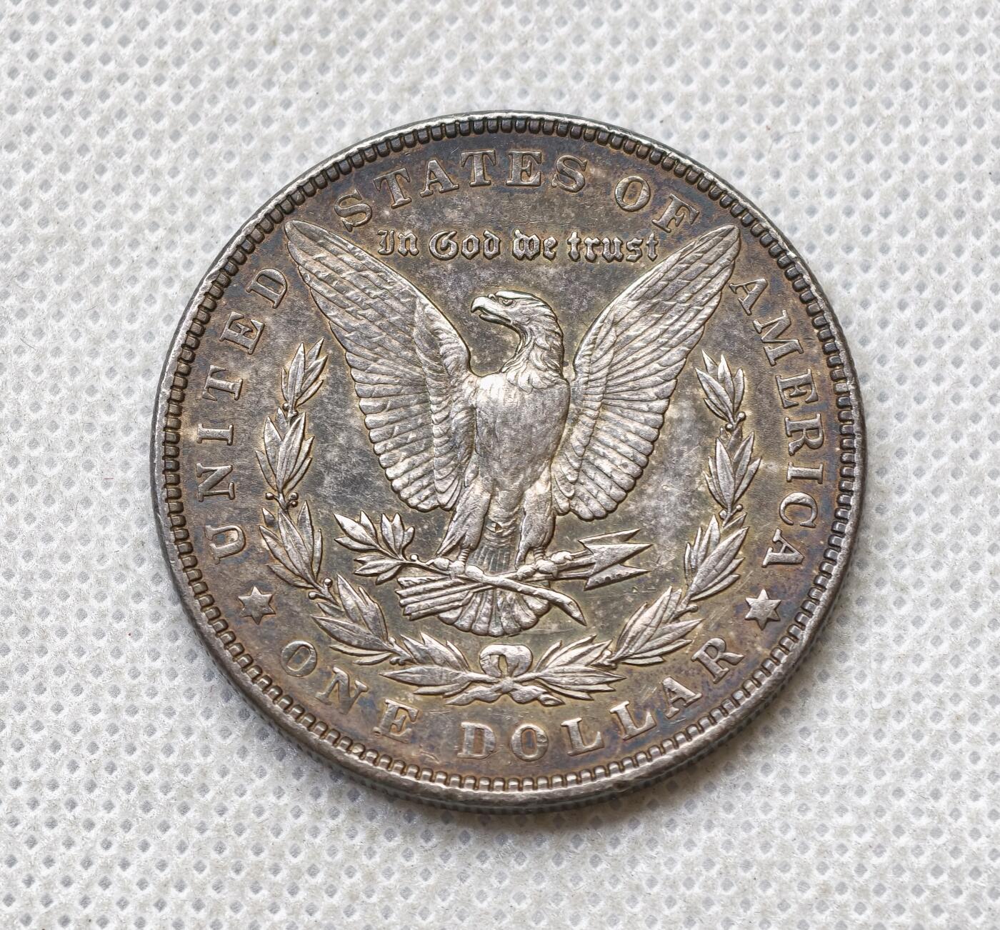 甄臻铺-世界币章拍卖（第54期），3月28日甄品场拍品征集中，送拍享返佣金等优惠多多 1902  摩根银币，细节见图