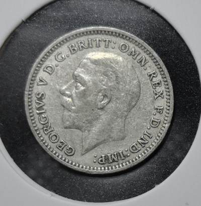 外国优质老铜币银币苏联纪念章，每周六晚九点倒数截拍，满百包邮可寄存，持续收拍 - 英国乔治五世1926年3便士银币，正面为国王左向肖像，背面新采用橡树枝与橡果设计。见证了乔治五世统治后期的货币变革。