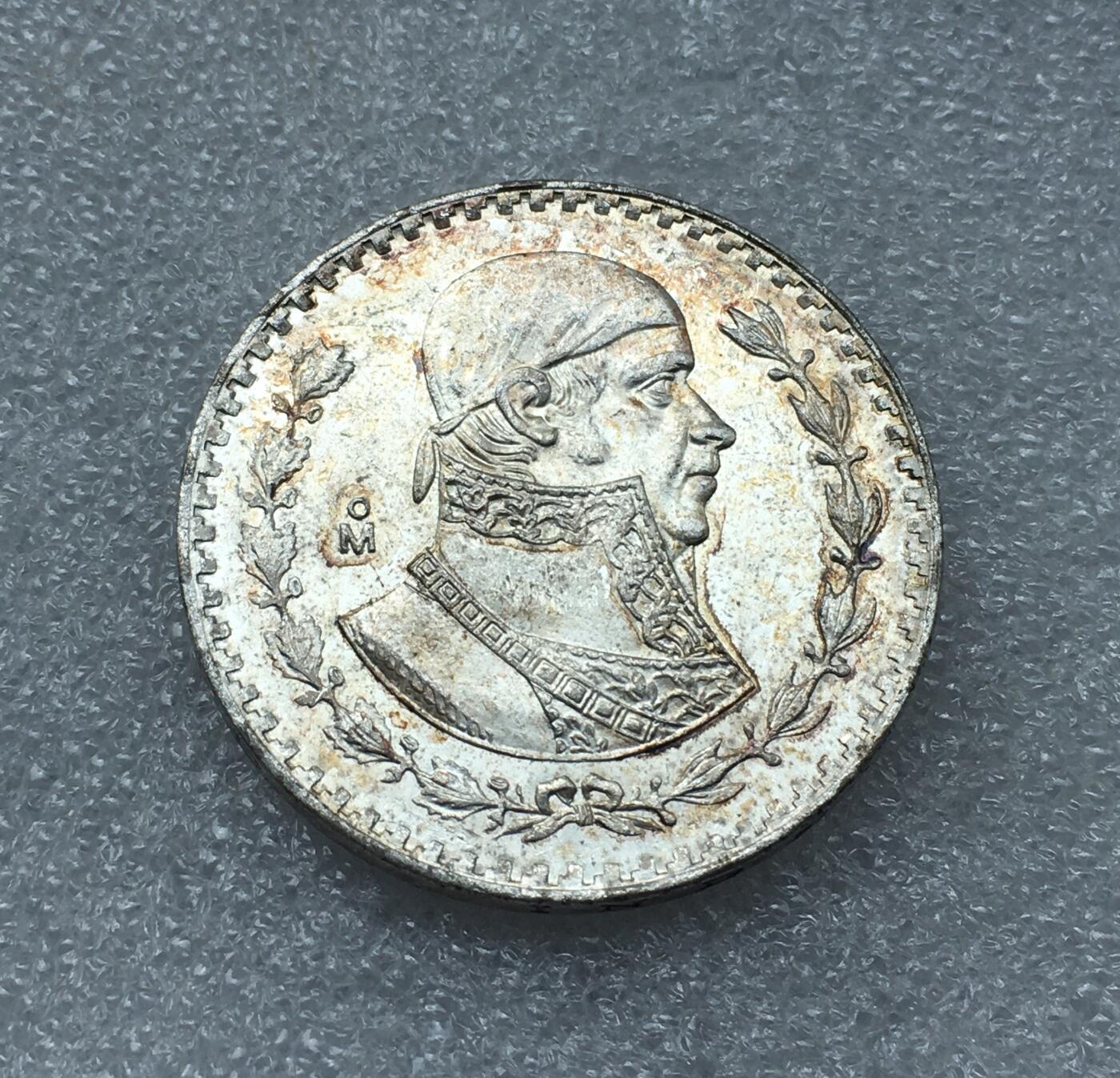 世界钱币专场拍卖 每周二开拍 原光 1965年墨西哥一比索