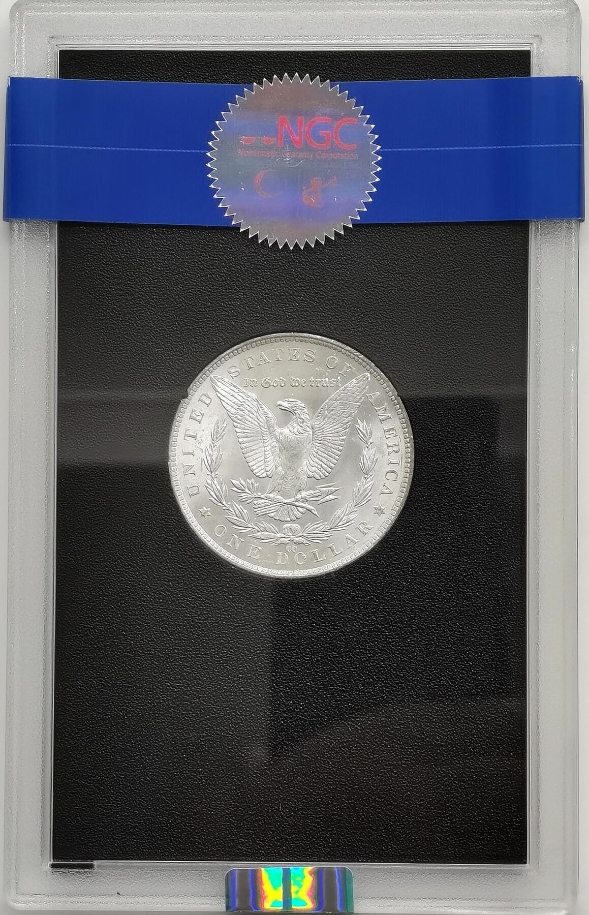 博洋堂世界钱币拍卖第164期（全场包邮） NGC MS63 美国1882CC摩根银币，GSA窖藏