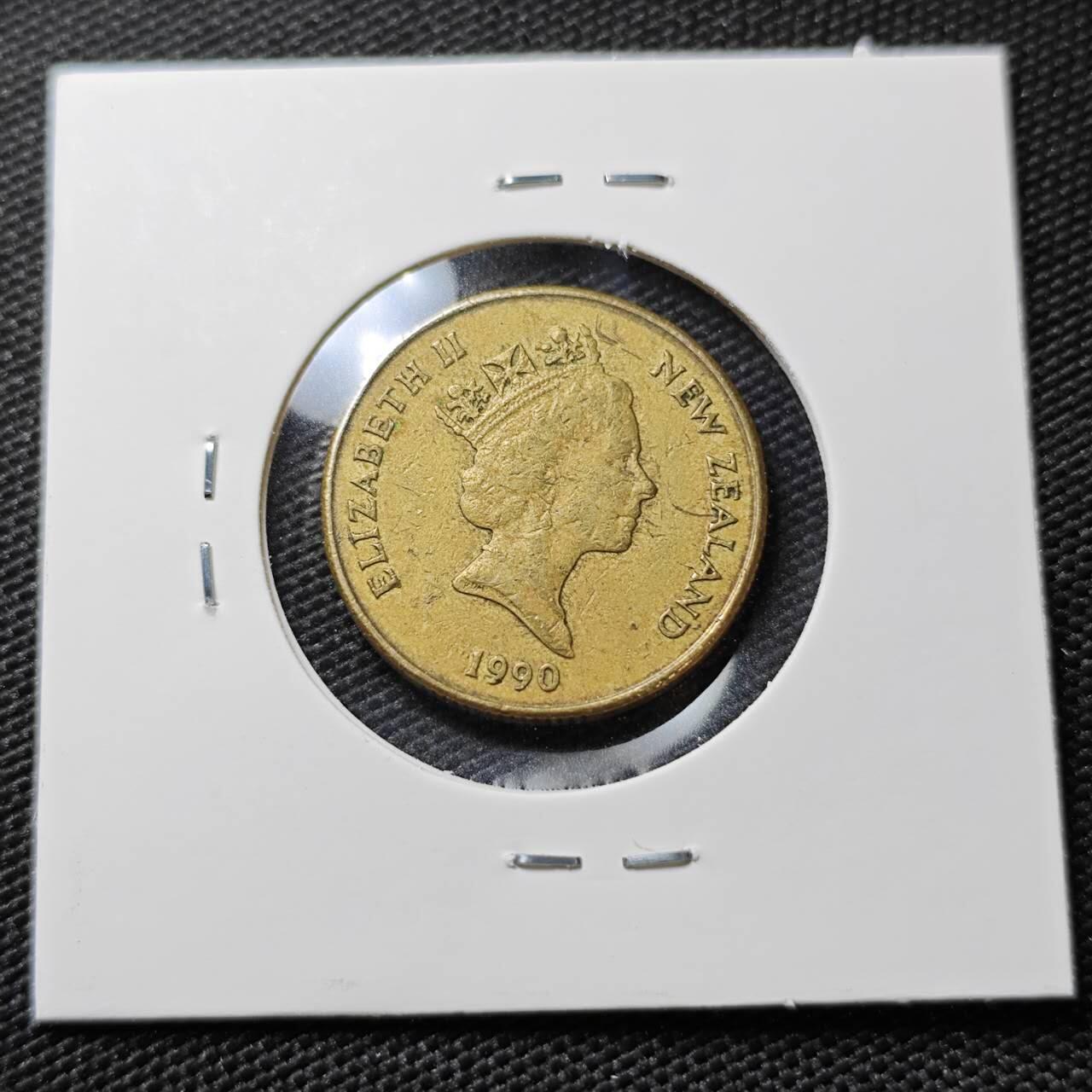 KK钱币收藏小铺   第405期 2月预留时间 周末发货 1990新西兰1元 