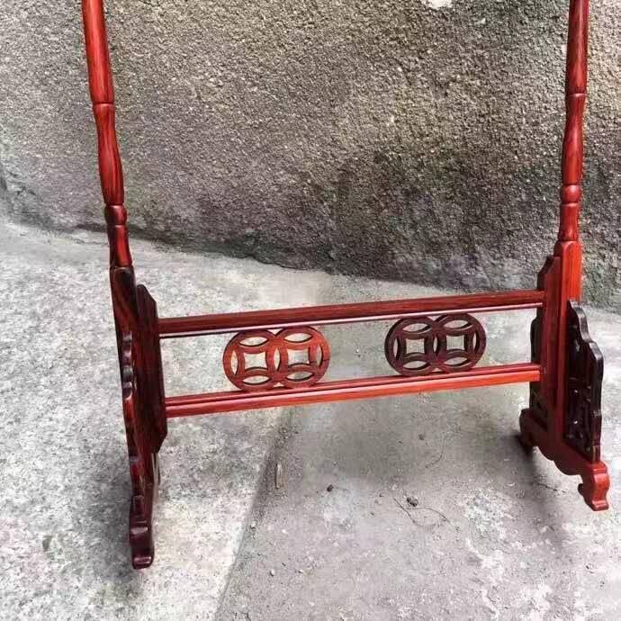红酸枝龙头笔架